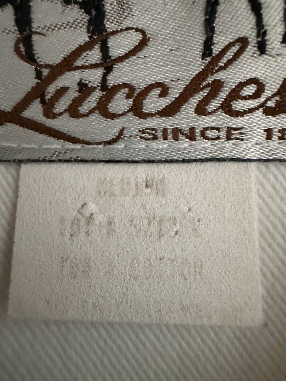 Vintage Lucchese White Cotton Embroidered Shirt Size Medium - Picture 10 of 10